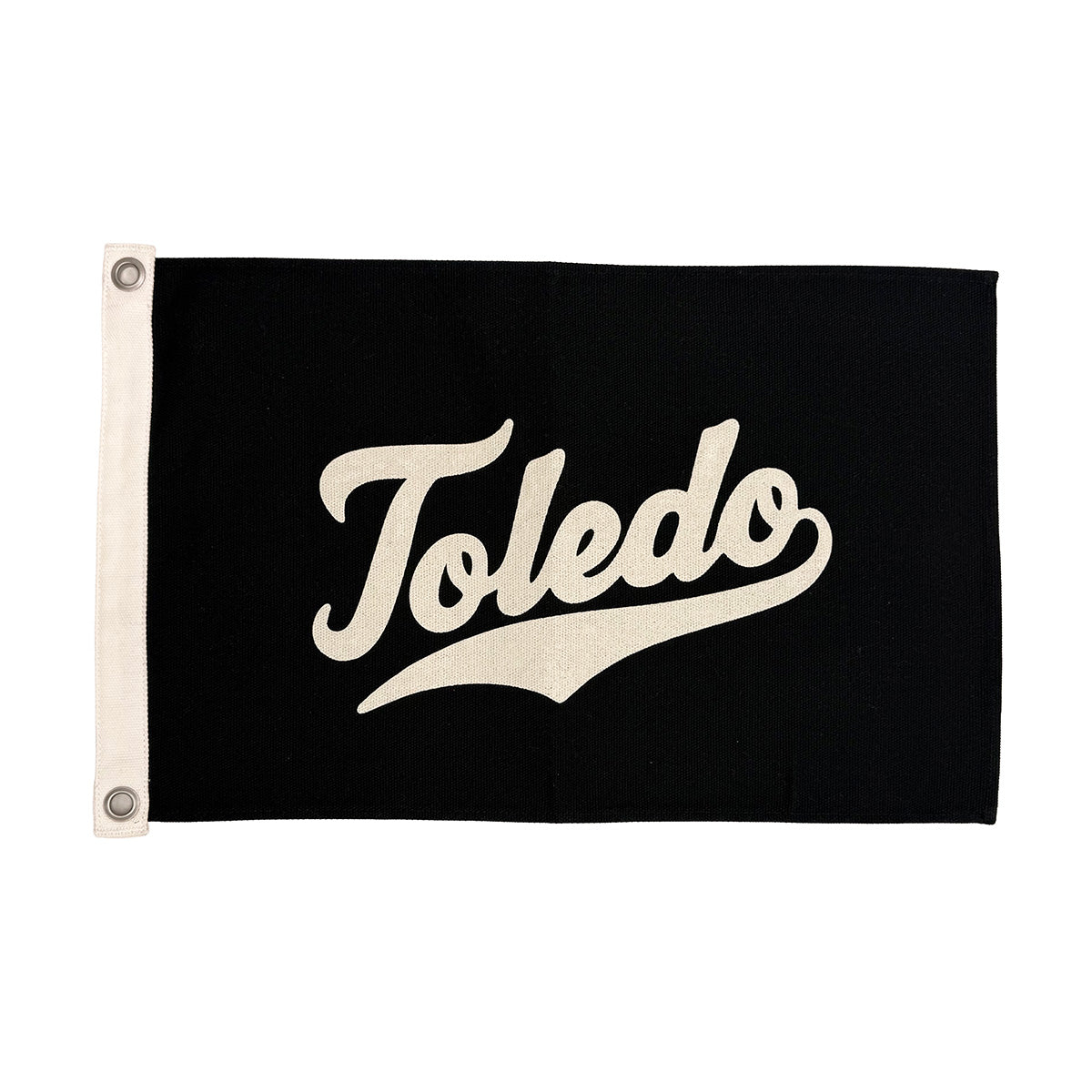 Toledo Script Canvas Flag