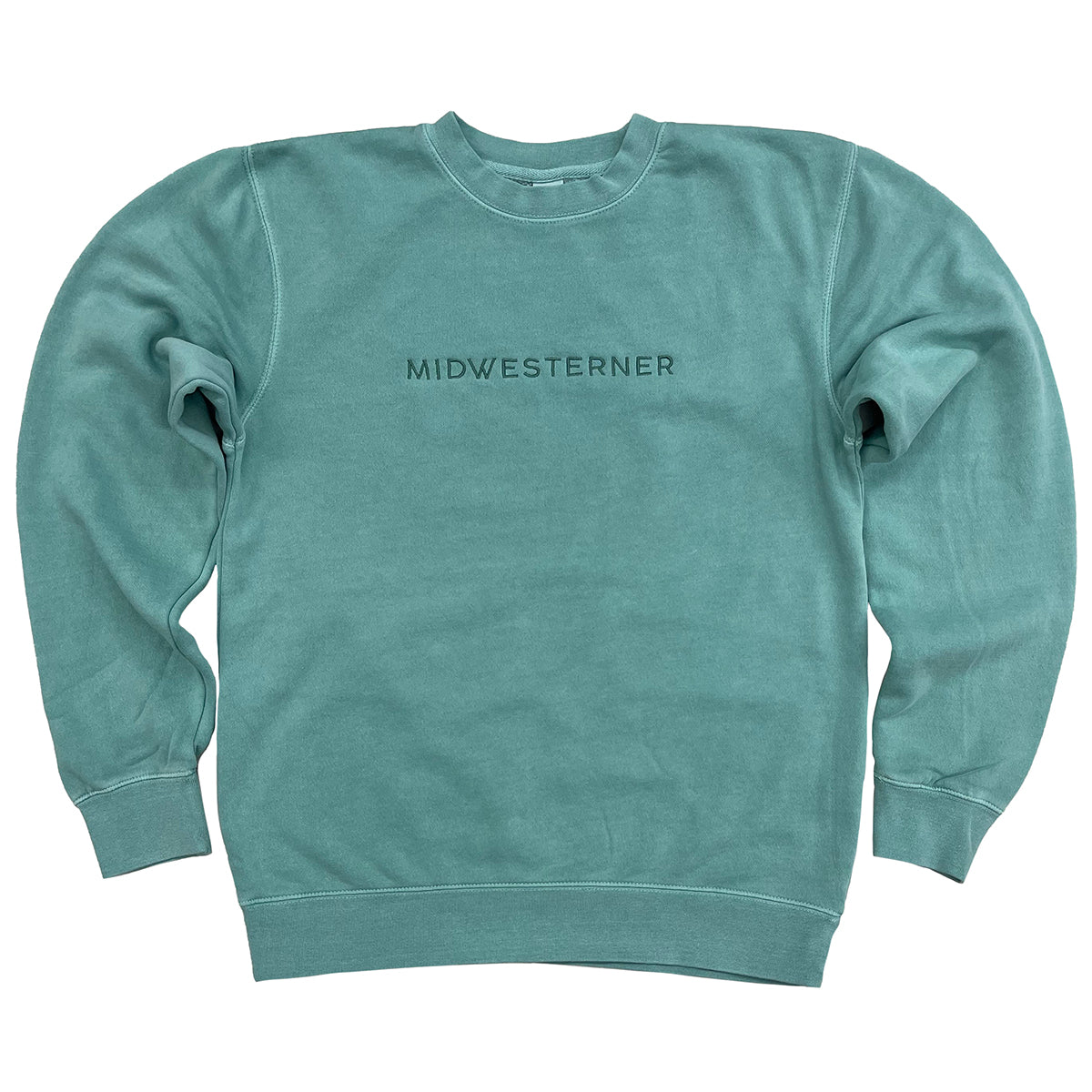 Midwesterner Sweatshirt | Midwest USA Embroidered Crew Sweatshirt – Jupmode